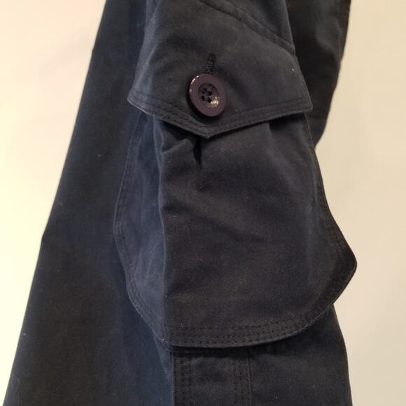 Splash Vintage Cargo Pants Navy Blue Pedal Pushers Pockets Size 16 - Picture 13 of 15